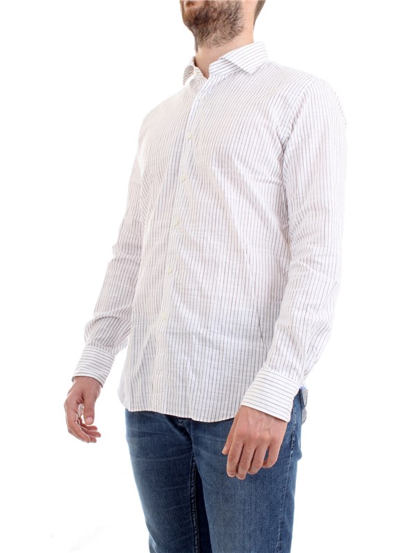 XACUS 61243.001 Bianco Abbigliamento Uomo Camicia