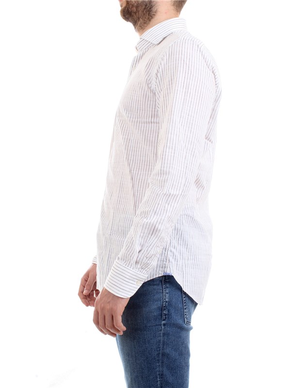 XACUS 61243.001 Bianco Abbigliamento Uomo Camicia