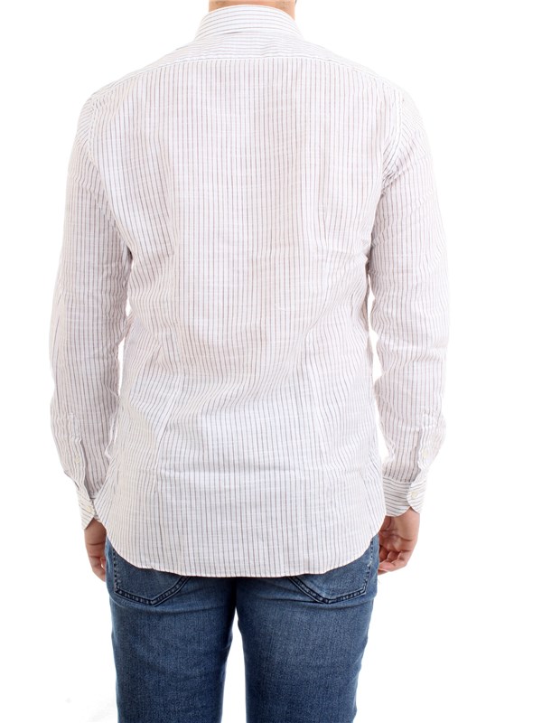 XACUS 61243.001 Bianco Abbigliamento Uomo Camicia