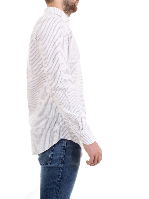 XACUS 61243.001 Bianco Abbigliamento Uomo Camicia