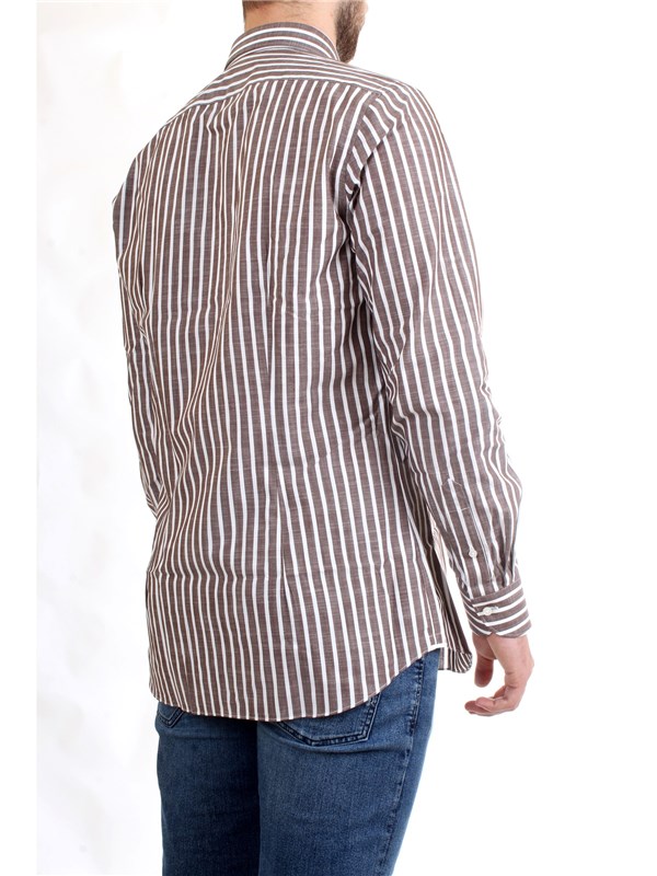 XACUS 61201.005 Marrone Abbigliamento Uomo Camicia