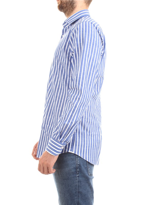 XACUS 61201.002 Celeste Abbigliamento Uomo Camicia