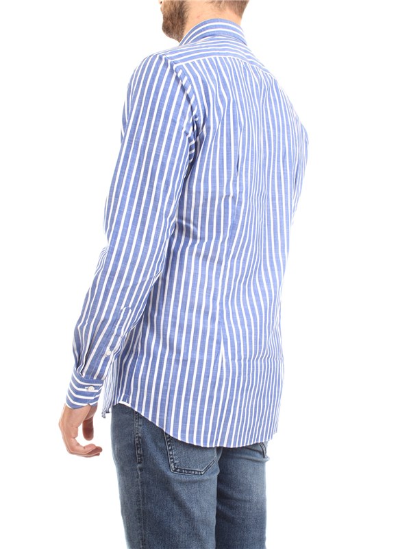 XACUS 61201.002 Celeste Abbigliamento Uomo Camicia