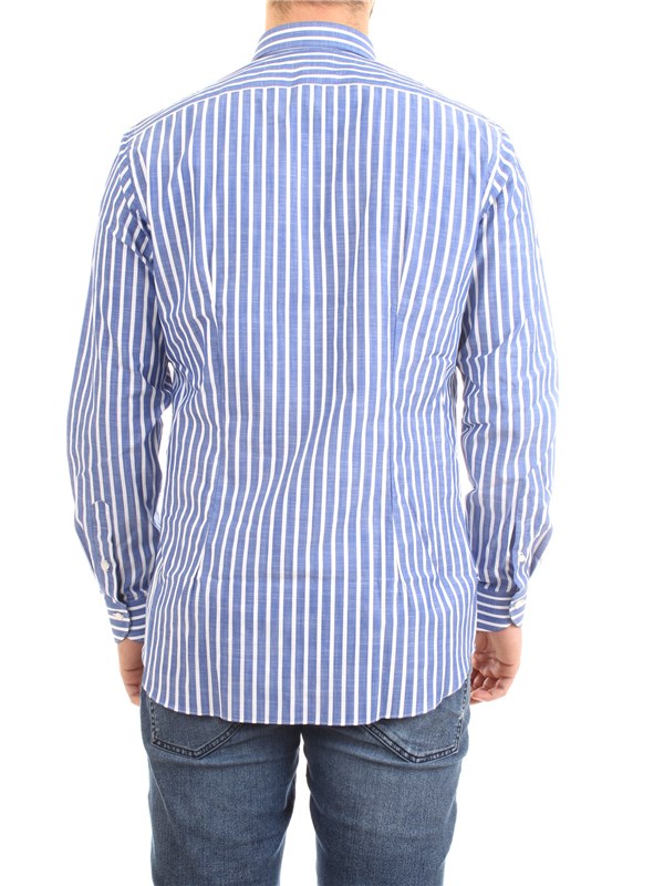 XACUS 61201.002 Celeste Abbigliamento Uomo Camicia