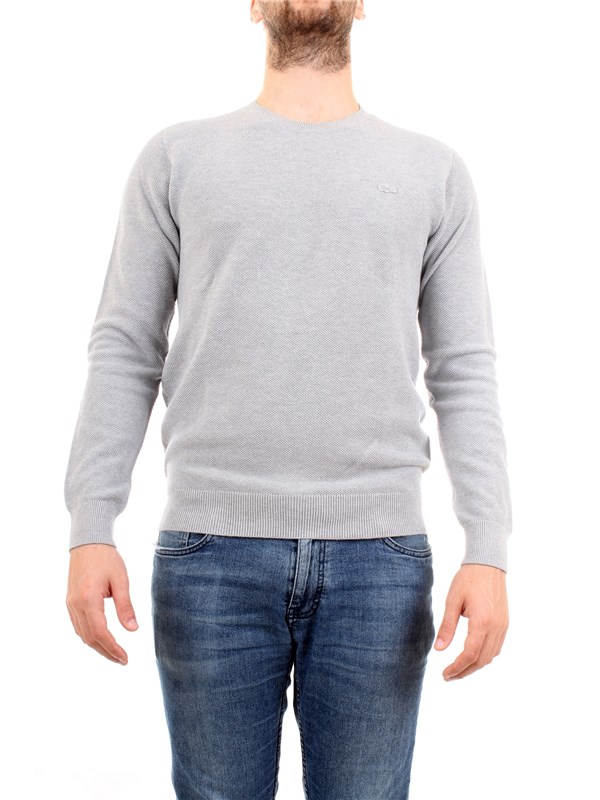Lacoste AH4082-00 Grey Clothing Man Sweater Lacoste AH4082-00 Grey Clothing Man Sweater