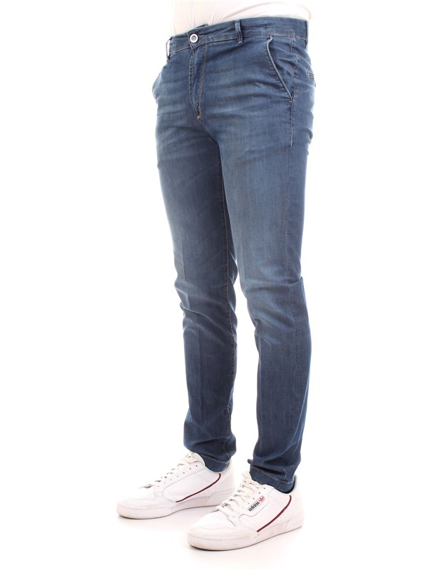 CAMOUFLAGE D11 A385 Light blue Clothing Man Jeans