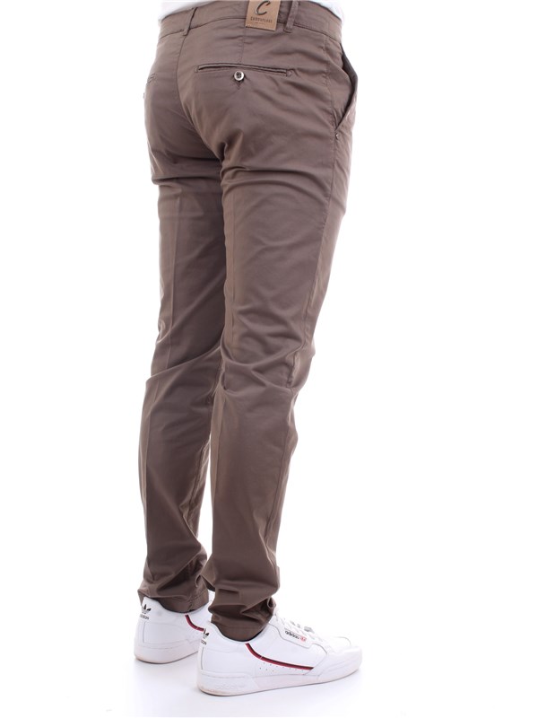 CAMOUFLAGE CHINOS REY 17ZIP Brown Clothing Man Trousers