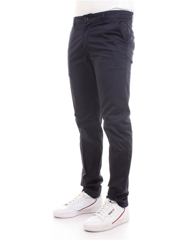 CAMOUFLAGE CHINOS REY 17ZIP Blue Clothing Man Trousers