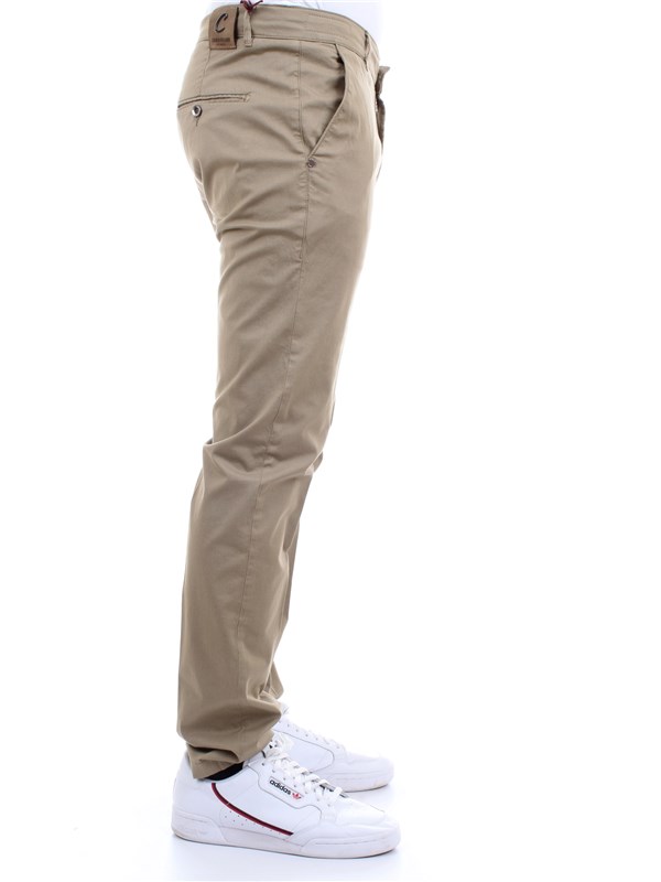 CAMOUFLAGE CHINOS REY 17 ZIP F47 Beige Clothing Man Trousers