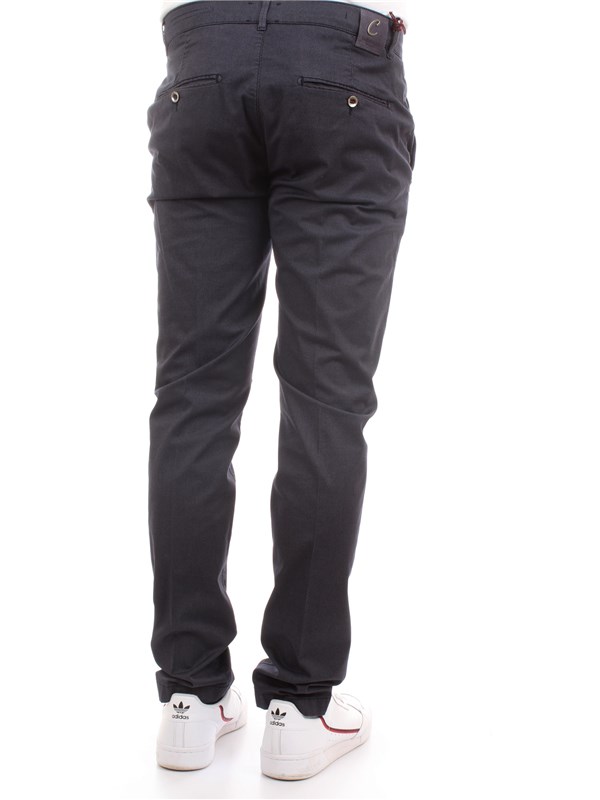 CAMOUFLAGE CHINOS REY 17 ZIP F47 Blue Clothing Man Trousers