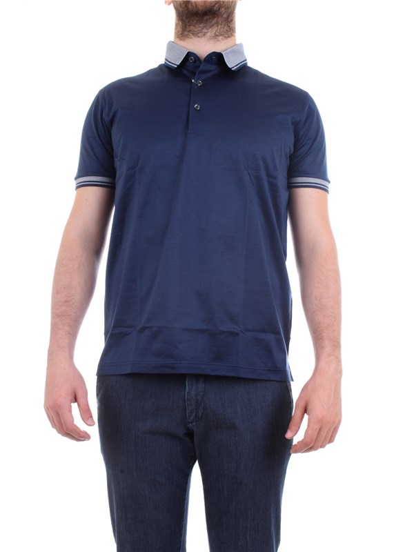 Gran Sasso 60144/74055 Blue Clothing Man Polo shirt Gran Sasso 60144/74055 Blue Clothing Man Polo shirt