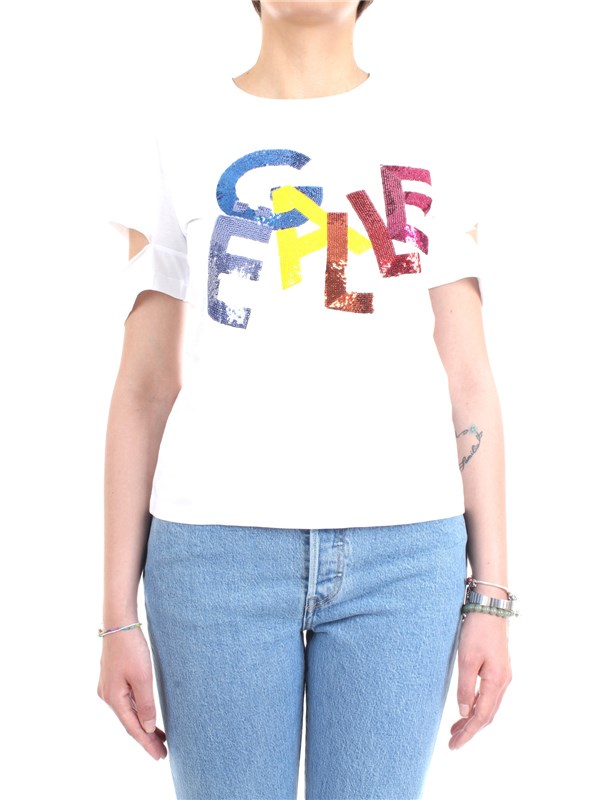GAELLE PARIS GBD6063 White Clothing Woman T-Shirt/Polo GAELLE PARIS GBD6063 White Clothing Woman T-Shirt/Polo