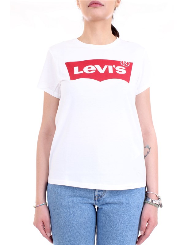 LEVI'S 17369 0053 White Clothing Woman T-Shirt/Polo LEVI'S 17369 0053 White Clothing Woman T-Shirt/Polo