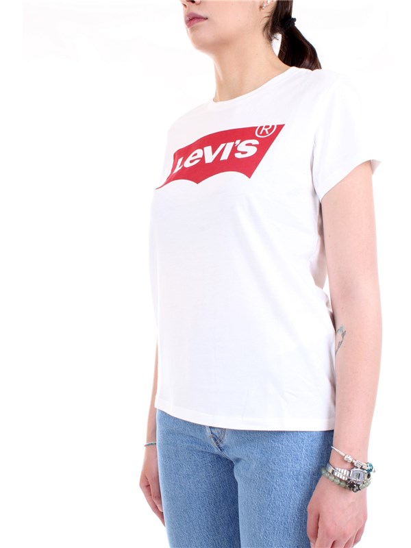 LEVI'S 17369 0053 White Clothing Woman T-Shirt/Polo