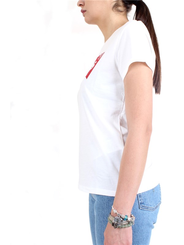 LEVI'S 17369 0053 White Clothing Woman T-Shirt/Polo