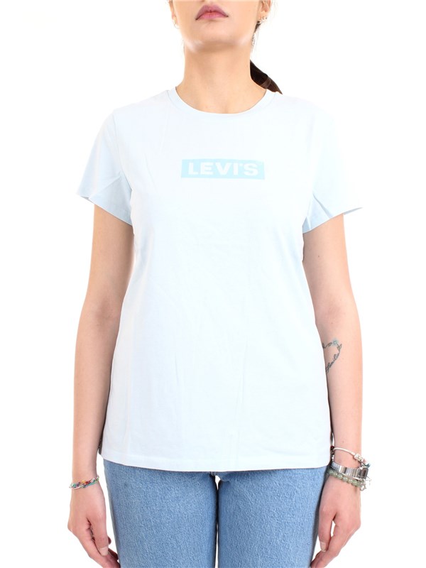 LEVI'S 17369 0905 Light blue Clothing Woman T-Shirt/Polo LEVI'S 17369 0905 Light blue Clothing Woman T-Shirt/Polo