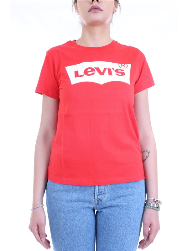 LEVI'S 17369 0792 Red Clothing Woman T-Shirt/Polo LEVI'S 17369 0792 Red Clothing Woman T-Shirt/Polo