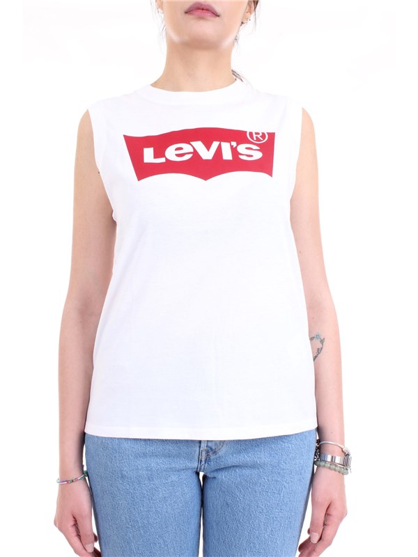 LEVI'S 29669 White Clothing Woman Top LEVI'S 29669 White Clothing Woman Top