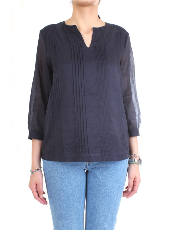Cappellini By Peserico M06282L1 Blue Clothing Woman Shirt Cappellini By Peserico M06282L1 Blue Clothing Woman Shirt