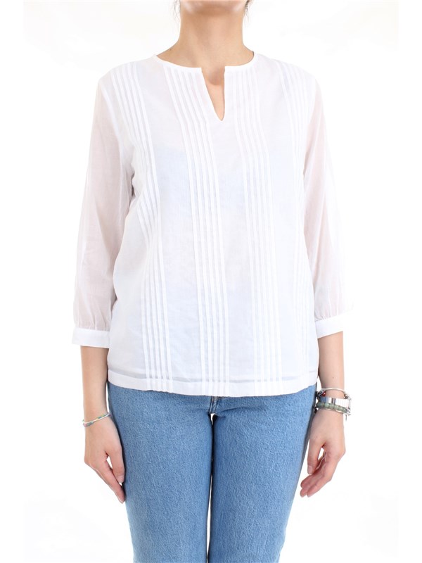 Cappellini By Peserico M06282L1 White Clothing Woman Shirt Cappellini By Peserico M06282L1 White Clothing Woman Shirt