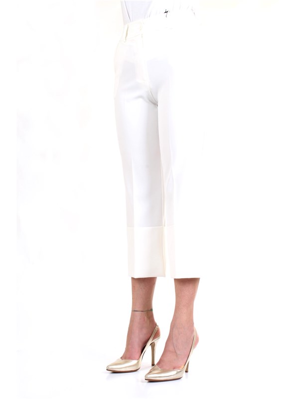 LANACAPRINA PF2235 White Clothing Woman Trousers