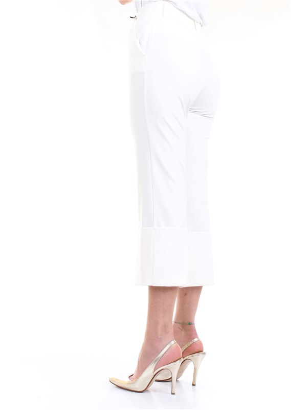 LANACAPRINA PF2235 White Clothing Woman Trousers