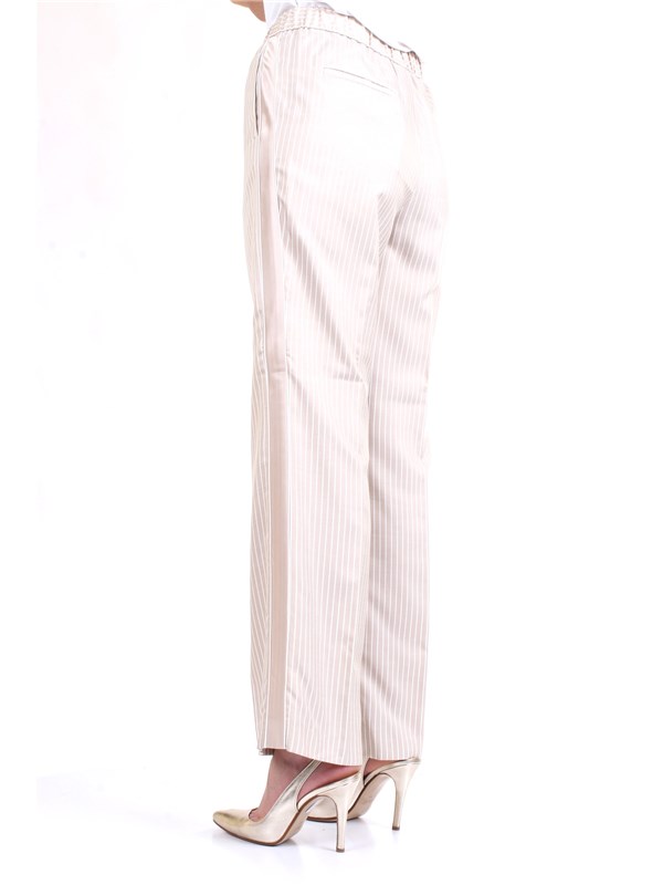 Cappellini By Peserico 59M04250U Beige Clothing Woman Trousers