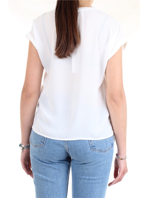 LANACAPRINA PF2234 Bianco Abbigliamento Donna T-Shirt