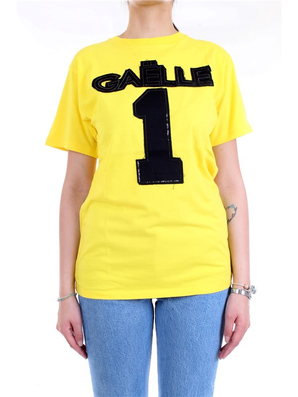 GAELLE PARIS GBD6053 Yellow Clothing Woman T-Shirt/Polo GAELLE PARIS GBD6053 Yellow Clothing Woman T-Shirt/Polo