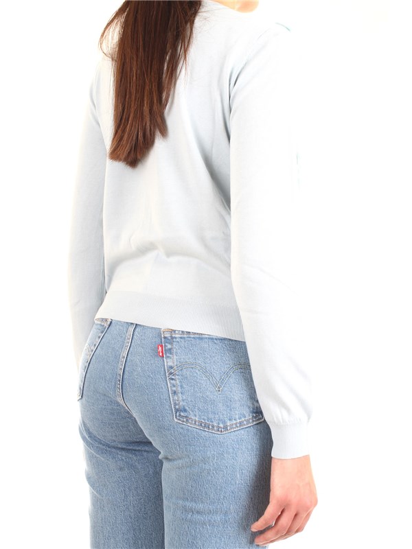 LANACAPRINA PF2011 Light blue Clothing Woman Cardigan