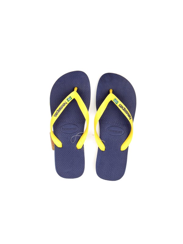 HAVAIANAS BRASIL LAYERS Blue Shoes Unisex Thongs HAVAIANAS BRASIL LAYERS Blue Shoes Unisex Thongs