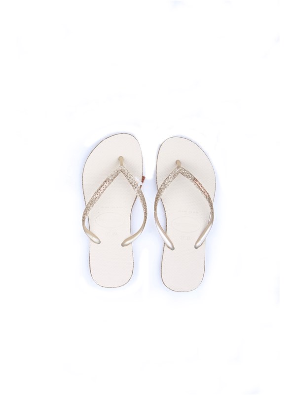 HAVAIANAS HAV SLIM SPARKLE FC Beige Shoes Woman Thongs HAVAIANAS HAV SLIM SPARKLE FC Beige Shoes Woman Thongs