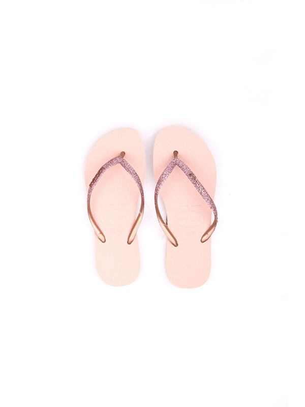 HAVAIANAS H SLIM GLITTER Pink Shoes Woman Thongs HAVAIANAS H SLIM GLITTER Pink Shoes Woman Thongs