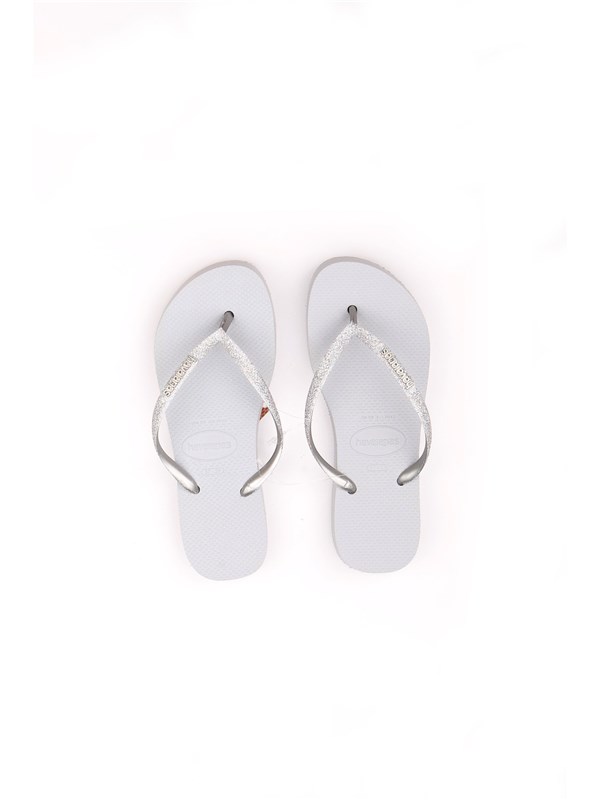 HAVAIANAS SLIM PLATFORM SHINE Silver Shoes Woman Thongs HAVAIANAS SLIM PLATFORM SHINE Silver Shoes Woman Thongs