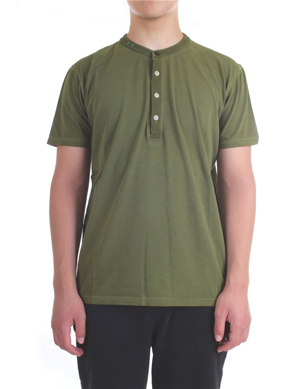 DIKTAT DK77162 Verde Militare Abbigliamento Uomo T-Shirt