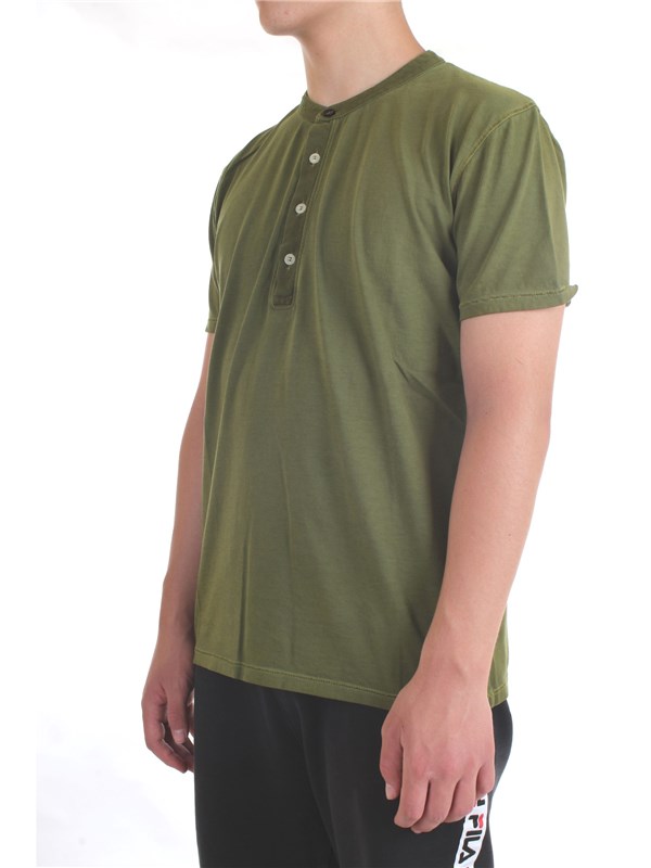 DIKTAT DK77162 Verde Militare Abbigliamento Uomo T-Shirt