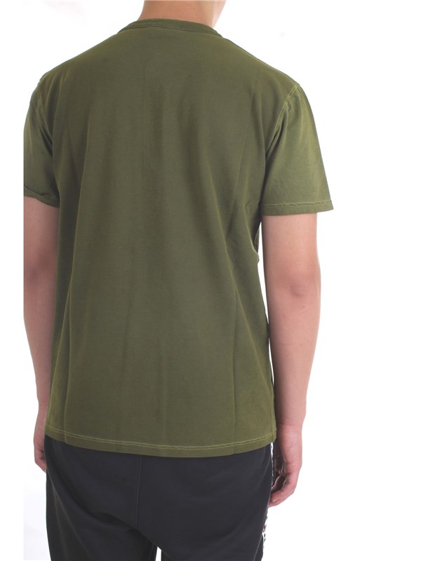 DIKTAT DK77162 Verde Militare Abbigliamento Uomo T-Shirt