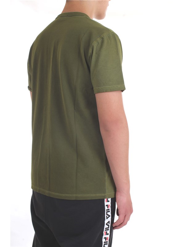 DIKTAT DK77162 Verde Militare Abbigliamento Uomo T-Shirt