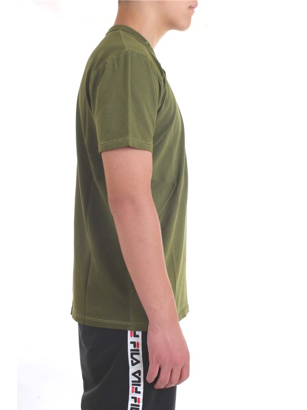 DIKTAT DK77162 Verde Militare Abbigliamento Uomo T-Shirt