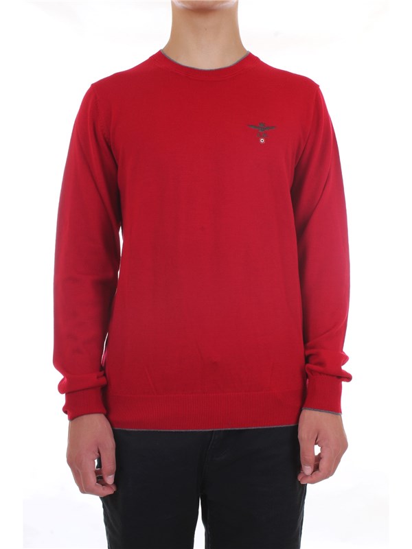 AERONAUTICA MILITARE 202MA1287L415 Red Clothing Man Pullover AERONAUTICA MILITARE 202MA1287L415 Red Clothing Man Pullover
