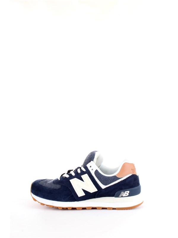 NEW BALANCE ML574TYA Blue Shoes Man Sneakers NEW BALANCE ML574TYA Blue Shoes Man Sneakers