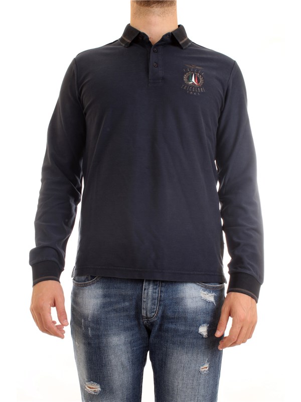 AERONAUTICA MILITARE 202PO1485P144 Blue Clothing Man Polo shirt AERONAUTICA MILITARE 202PO1485P144 Blue Clothing Man Polo shirt