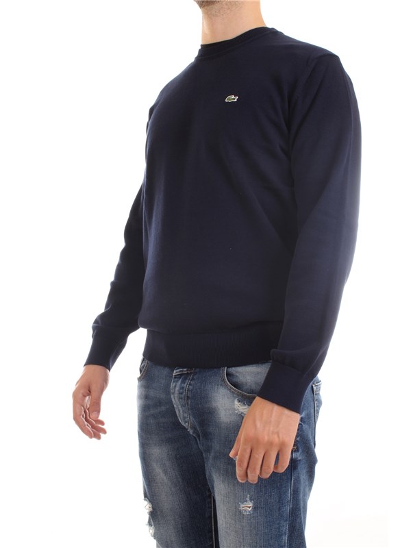 Lacoste AH2193 00 Blue Clothing Man Sweater