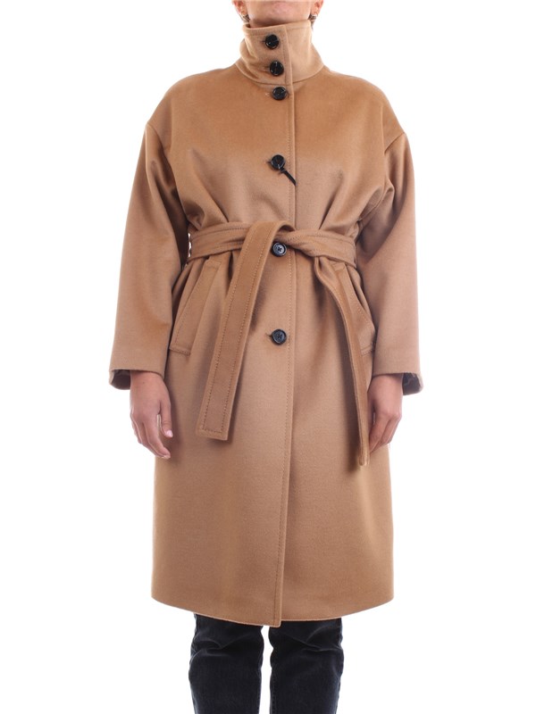 PENNYBLACK 20140120 Beige Clothing Woman Overcoat