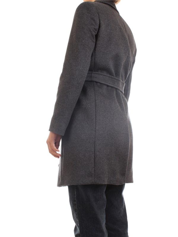 PENNYBLACK 20140320 Dark gray Clothing Woman Overcoat
