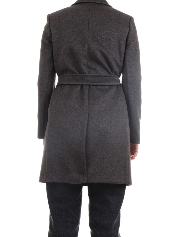 PENNYBLACK 20140320 Dark gray Clothing Woman Overcoat