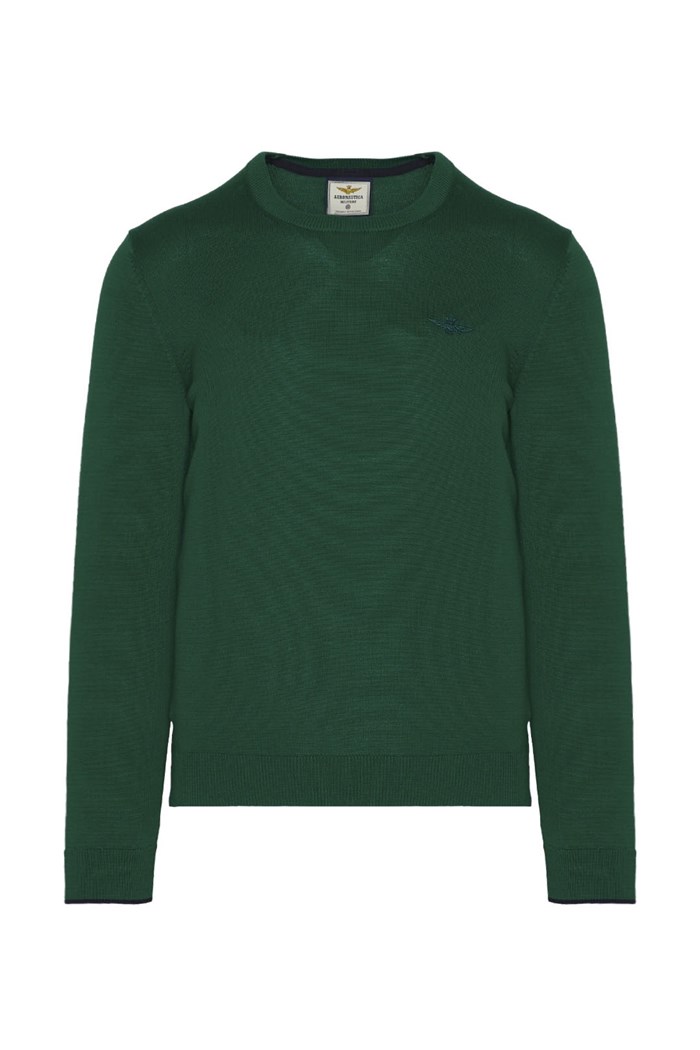 AERONAUTICA MILITARE 231MA1434L237 Green Clothing Man Pullover AERONAUTICA MILITARE 231MA1434L237 Green Clothing Man Pullover