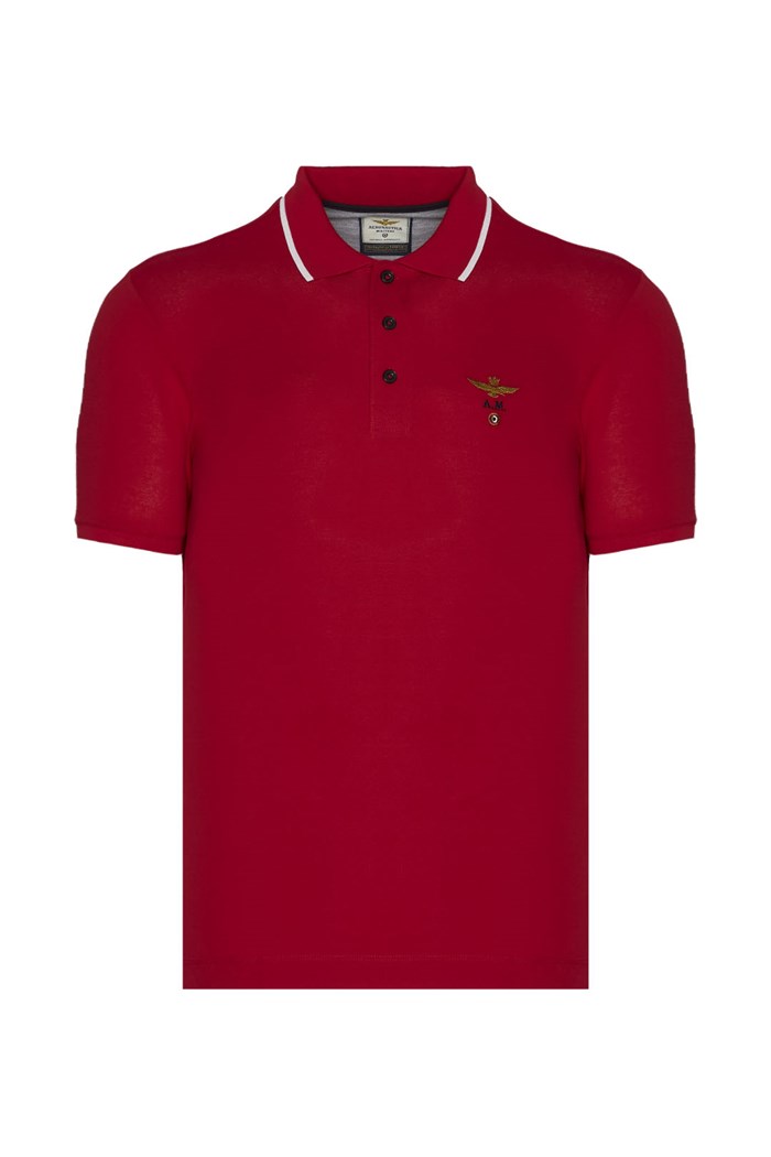 AERONAUTICA MILITARE 231PO1308P82 Red Clothing Man Polo shirt