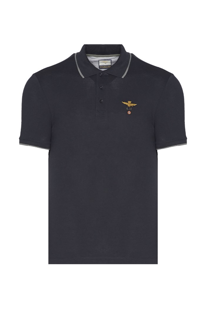 AERONAUTICA MILITARE 231PO1308P82 Blue Clothing Man Polo shirt AERONAUTICA MILITARE 231PO1308P82 Blue Clothing Man Polo shirt