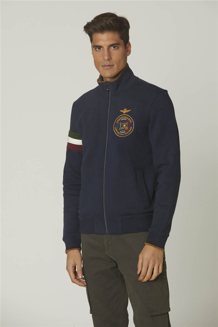 AERONAUTICA MILITARE 232FE1822F532 Blu Abbigliamento Uomo Felpa